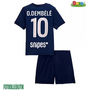 Paris Saint-Germain Ousmane Dembele #10 Hemmaställ Barn 2025-26 Kortärmad (+ Korta byxor)